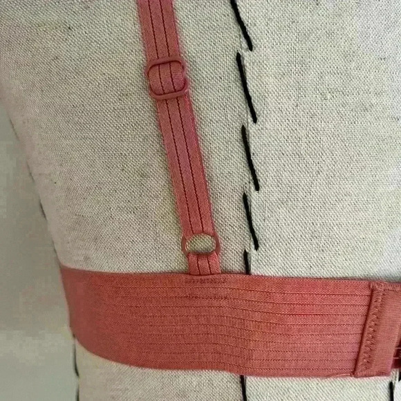 DKNY Stretchy Lace Bralette in Dusty Rose - Size M - Picture 7 of 11